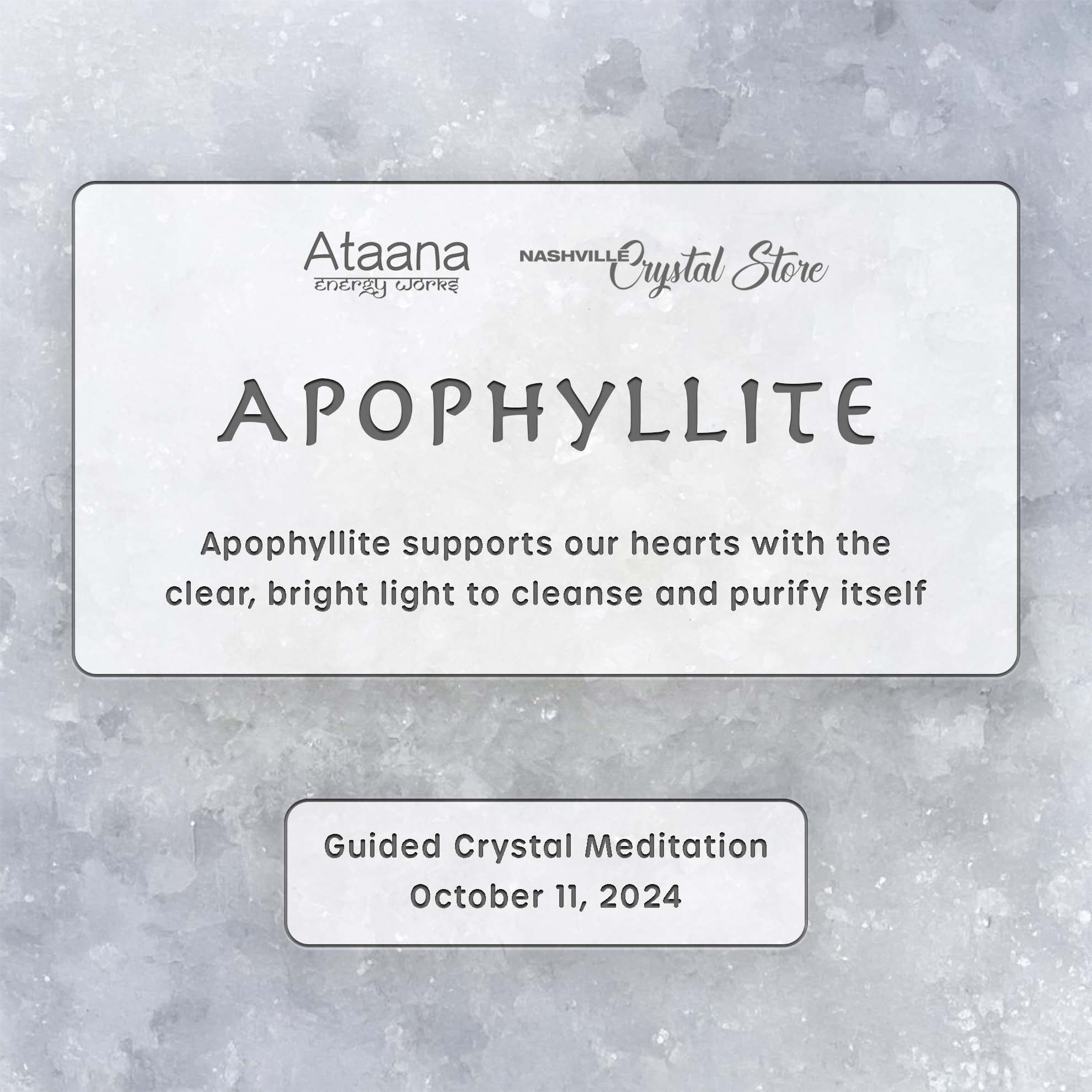 Ataana Method Nashville Crystal Store Apophyllite