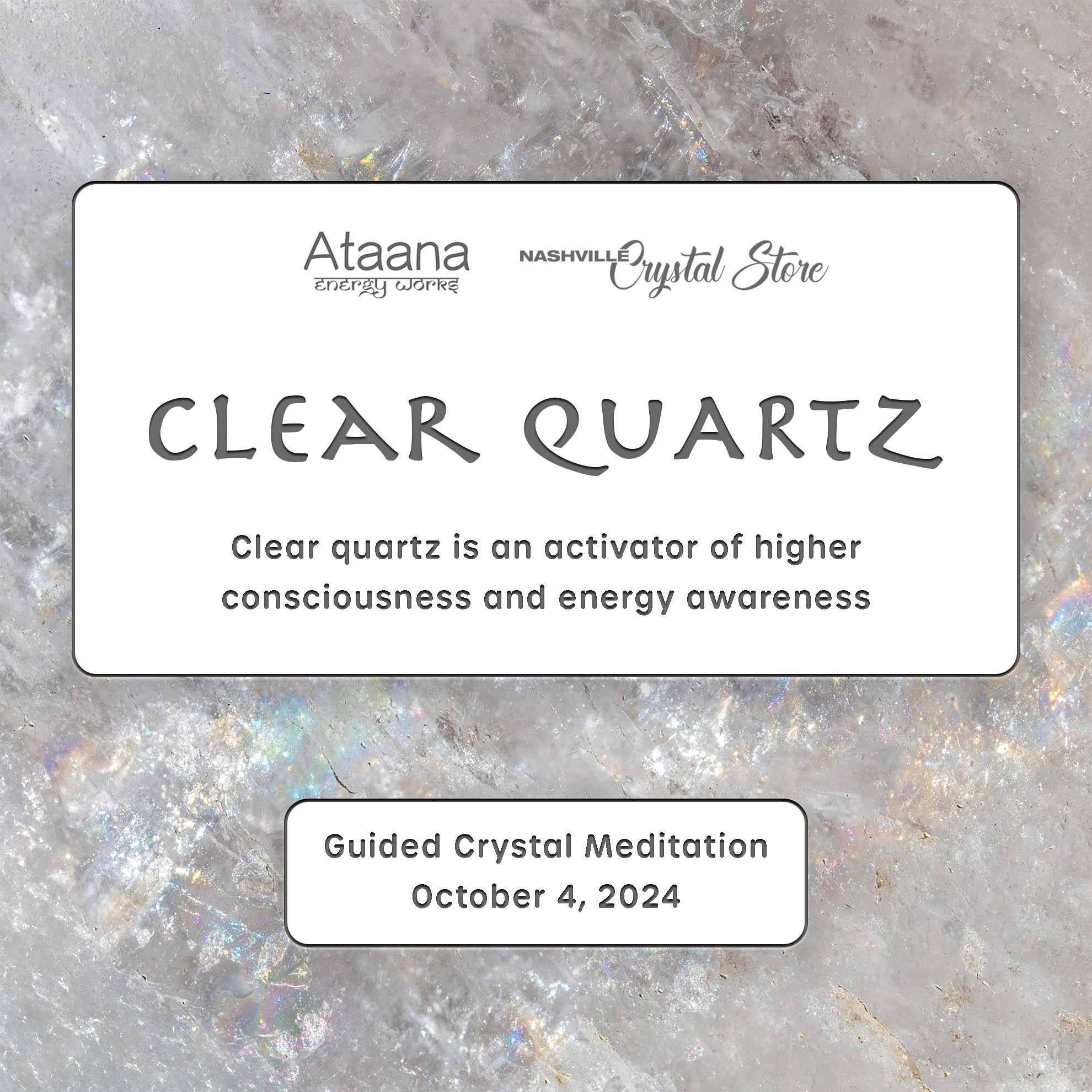 Ataana Method Nashville Crystal Store Clear Quartz