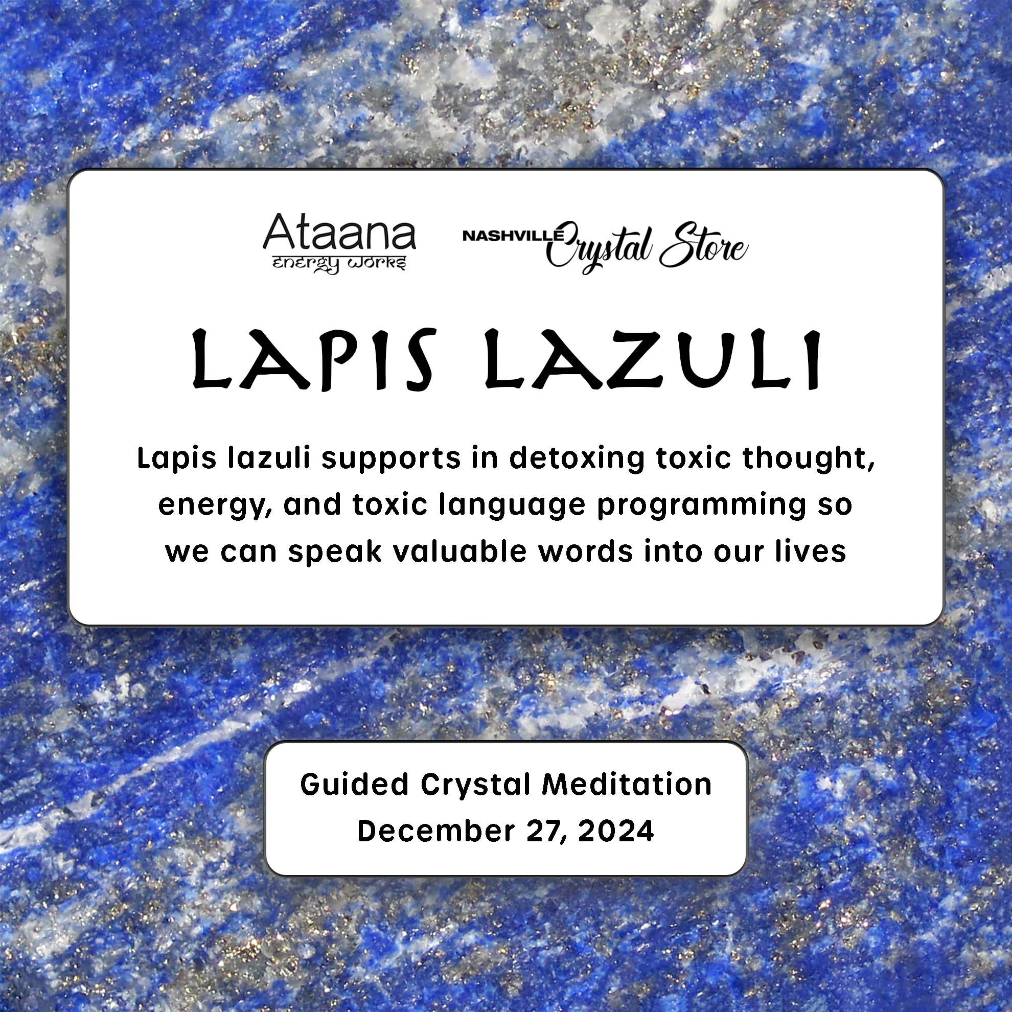 Ataana Method Nashville Crystal Store Lapis Lazuli